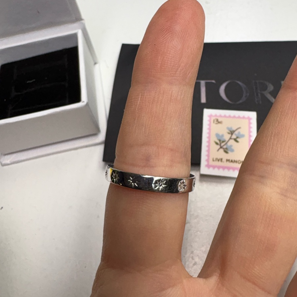 Estori Throne of Glass “Thirteen” Sterling Silver Ring - Size 9 - Picture 4 of 6